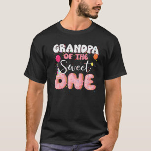Grandpa Of The Birthday One Doughnut 1St Family B- T-Shirt