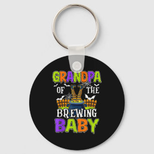 Grandpa Of The Brewing Baby Halloween Witch Baby F Key Ring
