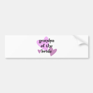Grandpa of the Bride Bumper Sticker