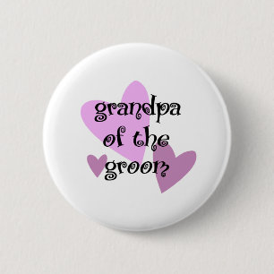 Grandpa of the Groom 6 Cm Round Badge