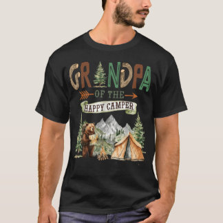 Grandpa Of The Happy Camper First Birthday T-Shirt