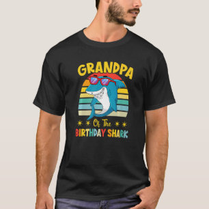 Grandpa Of The Shark Birthday Family Birthday Gran T-Shirt
