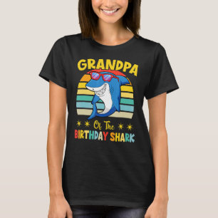 Grandpa Of The Shark Birthday Family Birthday Gran T-Shirt