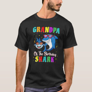 Grandpa Of The Shark Birthday Family Birthday Gran T-Shirt