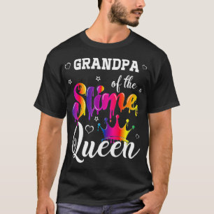 Grandpa of the slime queen Birthday Matching Party T-Shirt