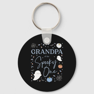 Grandpa Of The Spooky One First Birthday Boy 1st H Key Ring
