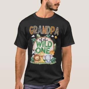 Grandpa Of The Wild One Safari Jungle 1St Birthday T-Shirt