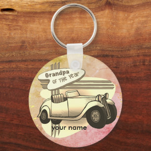 Grandpa Of The Year keychain