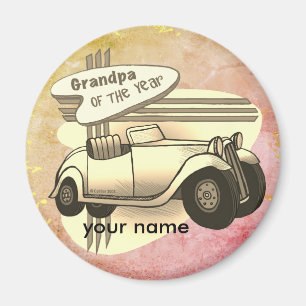 Grandpa Of The Year magnet