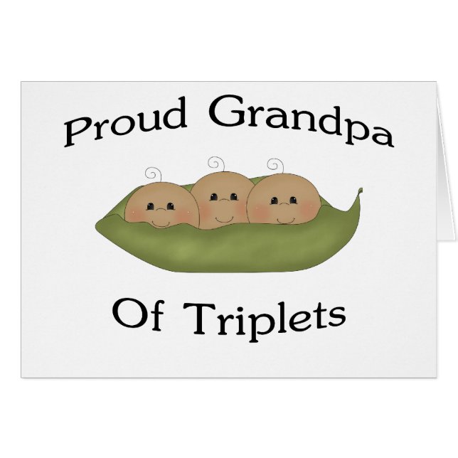 Grandpa Of Triplets (Front Horizontal)