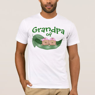 Grandpa of Twin Girls with Darker Skin T-Shirt