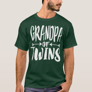 Grandpa Of Twins Twins Announcement Gift T-Shirt