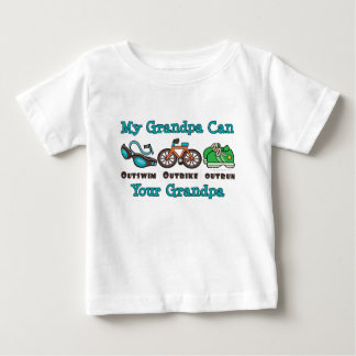 Grandpa Outswim Outbike Outrun Triathlon Baby T-sh T-Shirt