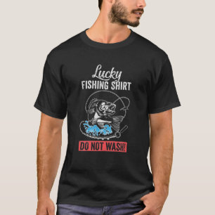Grandpa Papa Dad Fishing For Men Lucky Fishing Fun T-Shirt