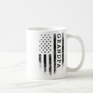 Grandpa Patriotic American Usa Flag Father's Day G Coffee Mug