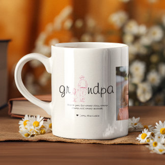 Grandpa Photo Collage From Granddaughter Coffee Mug