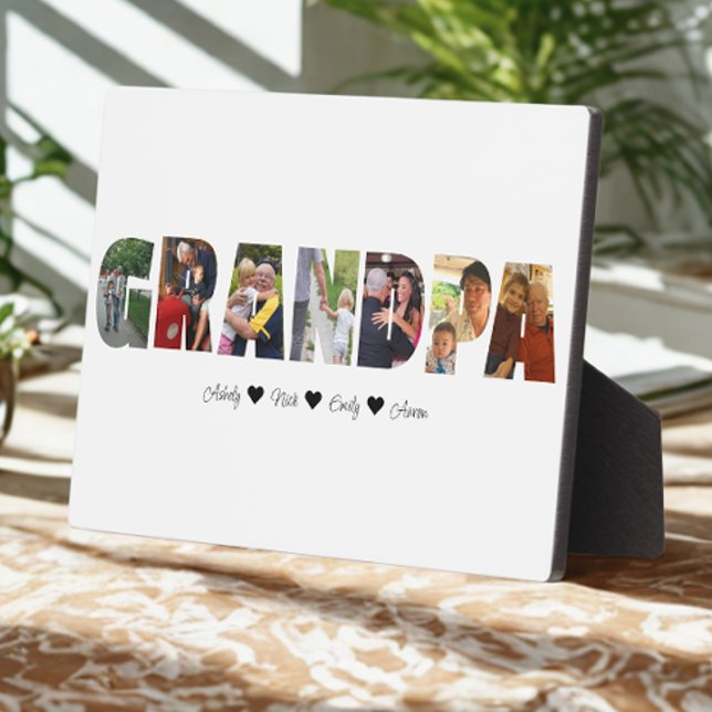 Grandpa Photo Collage Plaque with 7 Photos (Creator Uploaded)