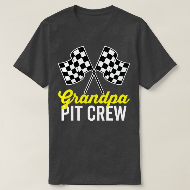 Grandpa Pit Crew T-Shirt (Design Front)