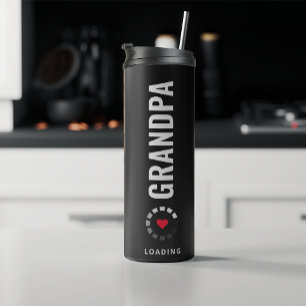 Grandpa Pregnancy Baby Ultrasound Sonogram 4 Photo Thermal Tumbler