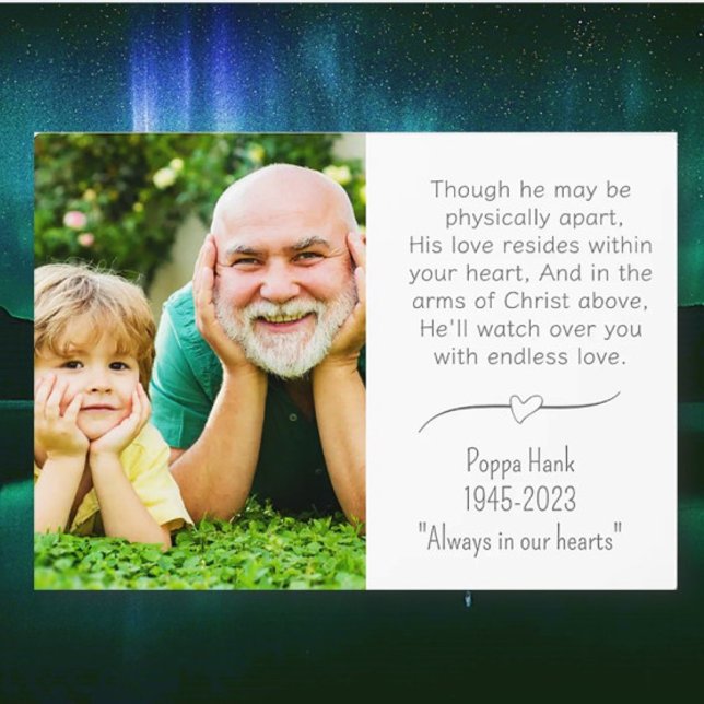 Grandpa Remembrance Custom Plaque with Easel (Creator Uploaded)