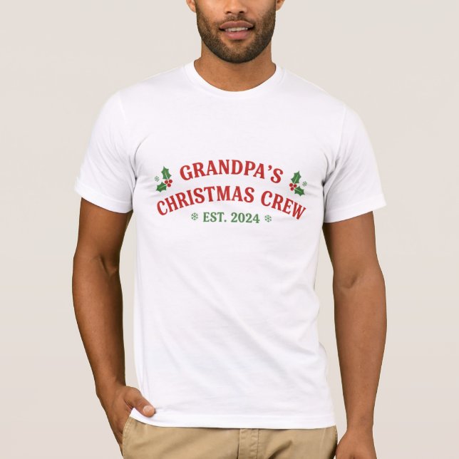 Grandpa’s Christmas Crew | Matching Family Shirt (Front)