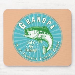 Grandpa’s Favorite Fishing Buddy Mouse Pad