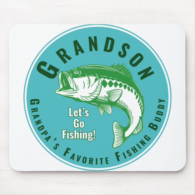 Grandpa’s Favourite Fishing Buddy Mouse Pad (Front)