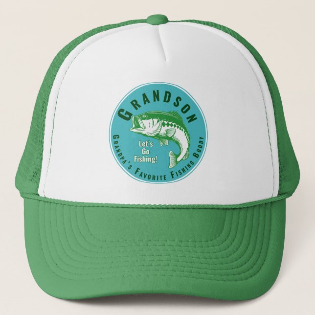 Grandpa’s Favourite Fishing Buddy Trucker Hat (Front)