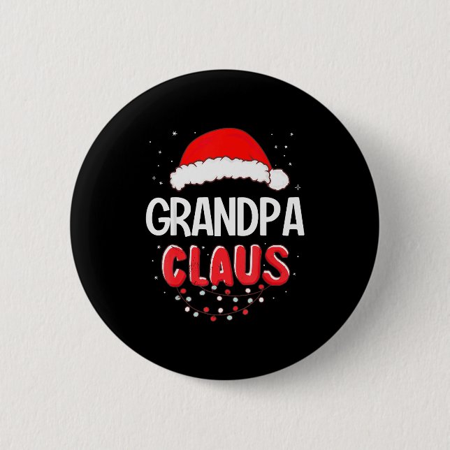 Grandpa Santa Claus Christmas Matching Costume  6 Cm Round Badge (Front)