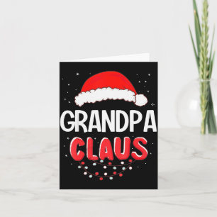 Grandpa Santa Claus Christmas Matching Costume  Card