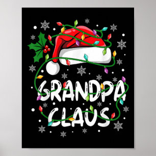 Grandpa Santa Claus Family Christmas Squad Crew Ma Poster