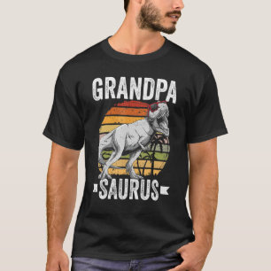 Grandpa Saurus Dinosaur Grandpasaurus Family Match T-Shirt