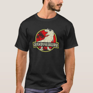 Grandpa Saurus Dinosaur Grandpasaurus T Rex Family T-Shirt