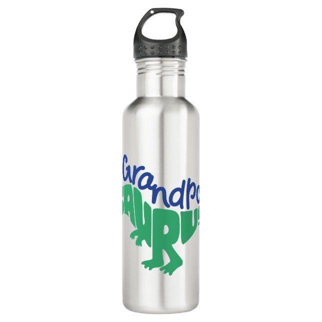 Grandpa Saurus Graphic 710 Ml Water Bottle (Front)