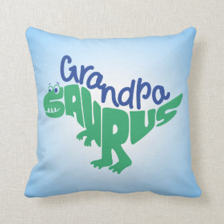 Grandpa Saurus Graphic Cushion