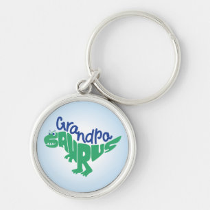 Grandpa Saurus Graphic Key Ring
