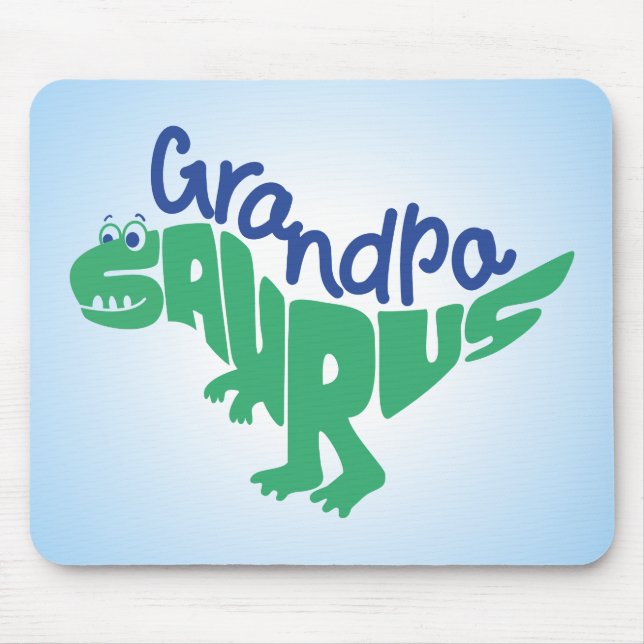 Grandpa Saurus Graphic Mouse Pad (Front)