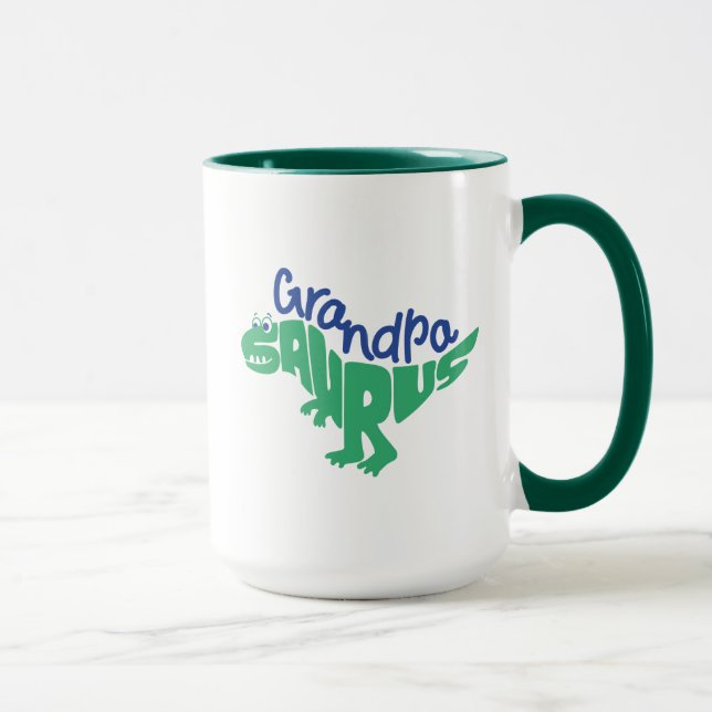 Grandpa Saurus Graphic Mug (Right)