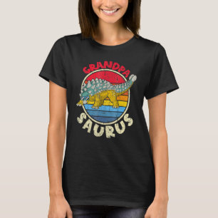 Grandpa Saurus I Ankylosaurus Dinosaur I Family Ma T-Shirt