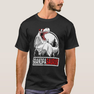 Grandpa Saurus Rex Dinosaur Grandpasaurus Father's T-Shirt