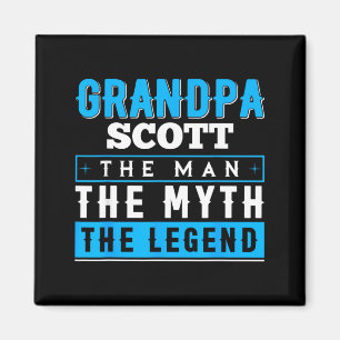 Grandpa Scott The Man The Myth The Legend Shirt Magnet