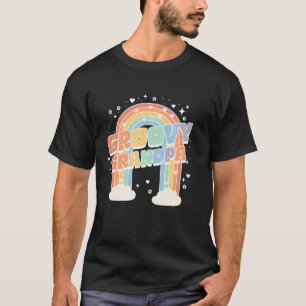 Grandpa Second Birthday Rainbow Two Groovy 2nd Bda T-Shirt