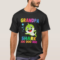 Grandpa Shark Gift Cute Baby Shark Family Matching