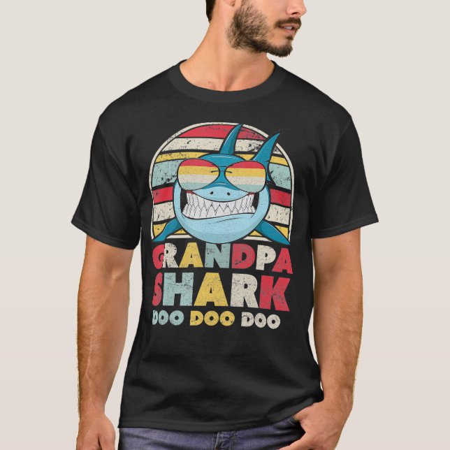 Grandpa Shark  Gift For Grandad  T-Shirt (Front)