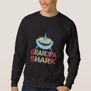 Grandpa Shark Present For Granddad From Grandkids Sweatshirt