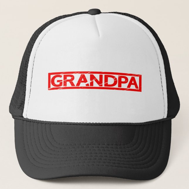 Grandpa Stamp Trucker Hat (Front)