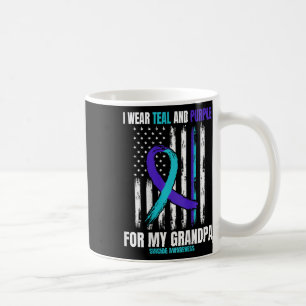 Grandpa Suicide Awareness Prevention American Flag Coffee Mug