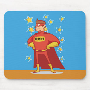 Grandpa Superhero, Grandparents Day Mouse Pad