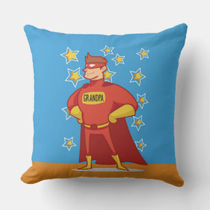 Grandpa Superhero on Father's Day Cushion