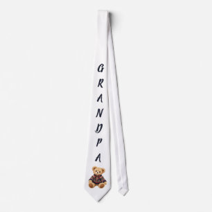 Grandpa Teddy Bear Tie